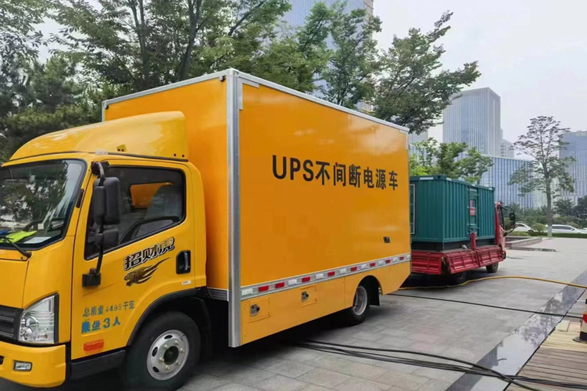 永泰发电机租赁施工现场