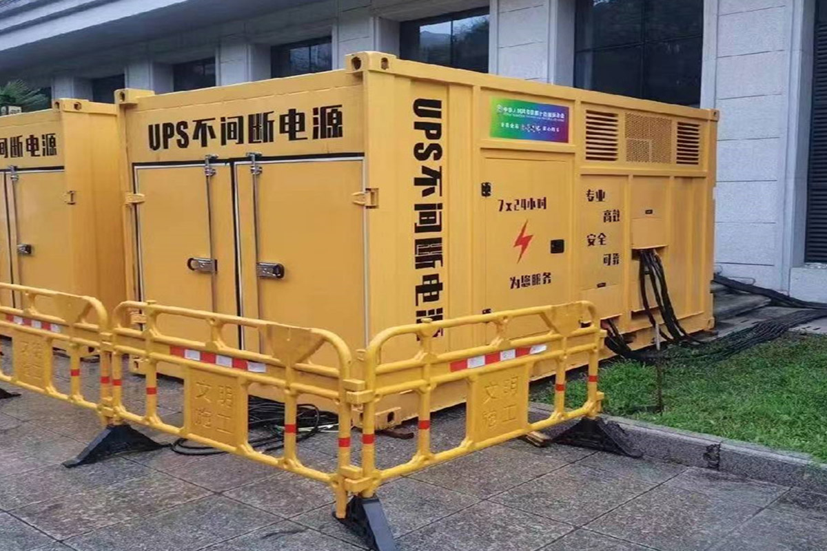 永泰发电机租赁施工现场