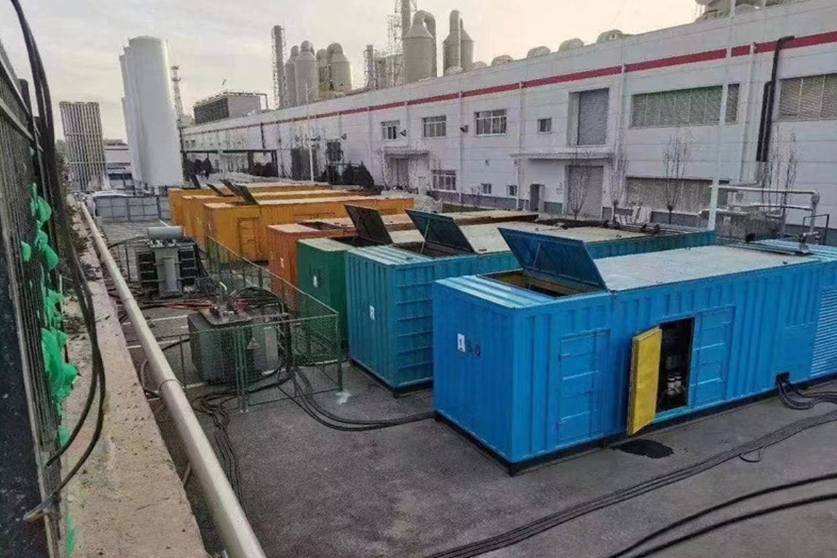 永泰发电机租赁施工现场