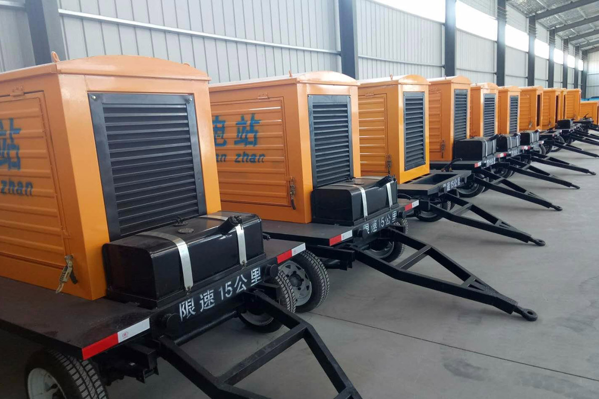 永泰发电机租赁施工现场